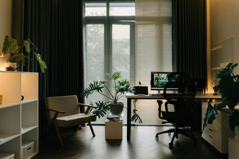 Wellness biophilic office design with plants — Malaysia
